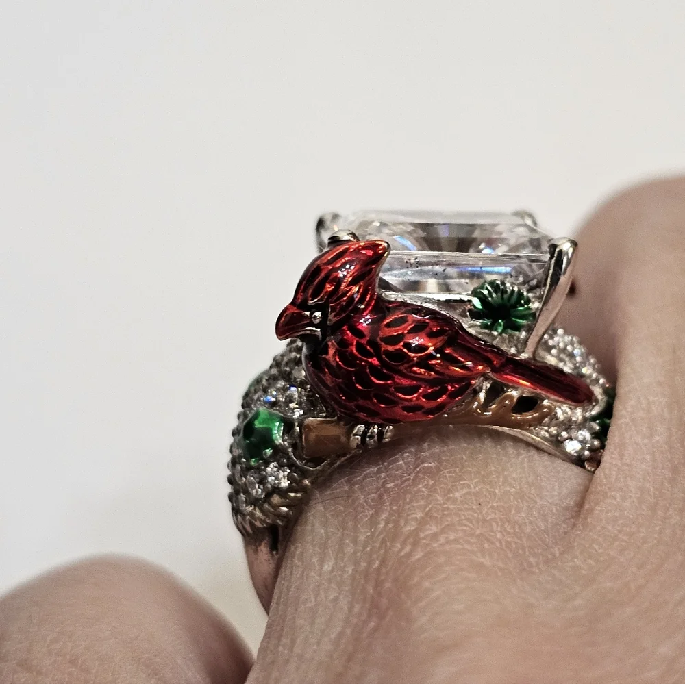 Rare VW 5 Carat Absolute Gemstone Cardinal Ring Sterling Silver Size 5! - Picture 6 of 10